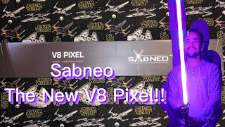 Sabneo V8 Pixel Lightsaber Unboxing review amp spin test [upl. by Leesen228]