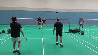 Arena Badminton club games Pomona California 10月14日24 1 Alan amp Oscar vs Hammond amp Gordon [upl. by Miranda]