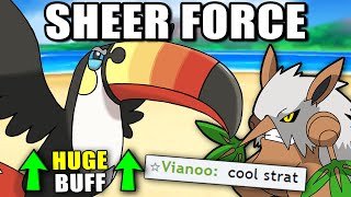 Toucannon Got Some HUGE Buffs Sheer Force Hurricane is CRAZY [upl. by Aenal]