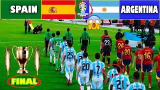 Spain vs Argentina  FINAL UEFA Euro 2024 Germany  Full Match All Goals  PES Gameplay [upl. by Naamana]