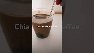 Kopiko coffee drink with chiaseeds ☕️ coffeetime [upl. by Maclean]