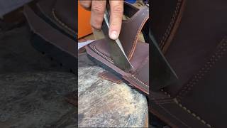 leather leathercraftsman leathercraft leatherworks shoes asmr usa indonesia russia [upl. by Adok884]