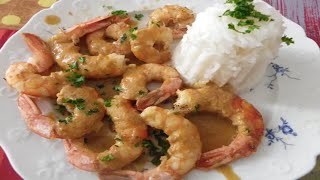 Recette  Gambas à larmoricaine [upl. by Clarkson838]