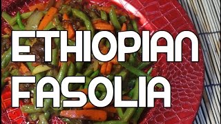 Ethiopian Fasolia Recipe  Amharic Vegan Vegetables Video [upl. by Ron]