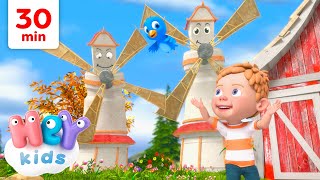 Tourne tourne petit moulin  Chansons pour Enfants  HeyKids en Français [upl. by Eire905]