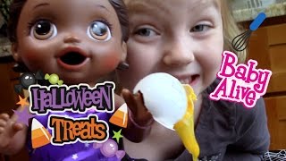 BABY ALIVE bakes a CAKE The Lilly and Mommy Show Baby Alive toy play [upl. by Doraj]