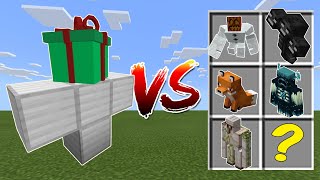 The Gift Golem vs Minecraft Mobs [upl. by Giule285]