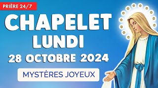 🔴 CHAPELET LUNDI 28 OCTOBRE 2024 🙏 Mystères Joyeux Prière Matin et Soir [upl. by Stephana]