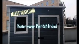 Kentor manor Pent 6x6ft Shed [upl. by Llerat]