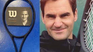 How to String a Wilson Pro Staff 97 with Specs goat rogerfederer [upl. by Nuncia]