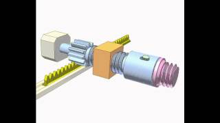 Mechanism for moving thread core of a plastic injection mould 1 [upl. by Kennan]