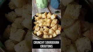 Stale sourdough More like croutons gold The ultimate comeback for your bread sourdough croutons [upl. by Liddie373]