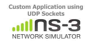 ns3 Network Simulator  Custom Application using UDP Sockets [upl. by Lekzehcey327]