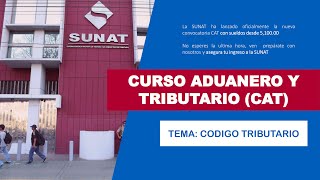 CAT SUNAT  CODIGO TRIBUTARIO [upl. by Olodort]