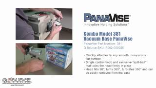 PanaVise 381 Vacuum Base Vise Introduction  Q Source Inc [upl. by Aronel]