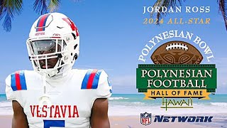 Jordan Ross 2024 Vol Commit Polynesian Bowl Highlights [upl. by Ahseikan]