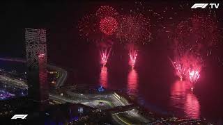 Light show and Fireworks at Jeddah 2021  Formula 1 [upl. by Dave]