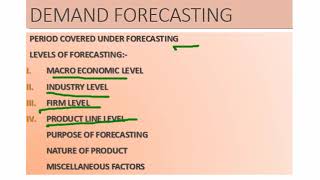 MEANING AND DETERMINANTS OF DEMAND FORECASTING [upl. by Iorio]