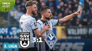 3 Liga Zwei RiesenPatzer bei SSV Ulm gegen Waldhof Mannheim  SWR Sport [upl. by Eppilihp]