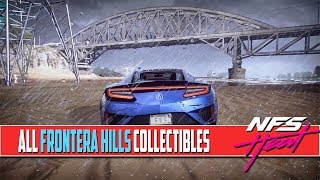 Need For Speed Heat ALL COLLECTIBLES Locations Frontera Hills Billboards Arts Flamingos [upl. by Dougy]