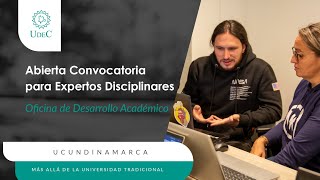 Abierta convocatoria para selección de Expertos Disciplinares [upl. by Beatrice]