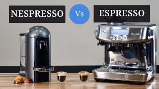 Nespresso vs espresso comparison Nespresso Vertuo vs Breville Barista Pro [upl. by Nelyk]