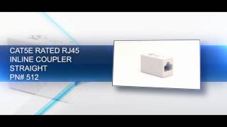 Cat5e Rated RJ45 Inline Coupler  Straight 512 [upl. by Meli]