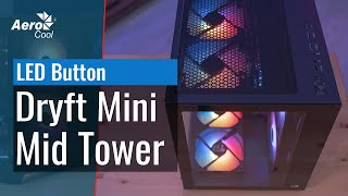 Dryft Mini Tower Case  How to Control the RGB Lighting with the PC LED Button [upl. by Odo706]