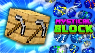 Minecraft Mystical Block  THE MINING DIMENSION amp BIG BASE EXPANSION 2 Modded Questing Skyblock [upl. by Nauqes]