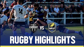 Rugby Highlights from an intense Perigord derby Bergerac vs Sarlat Rugby [upl. by Yecaw]