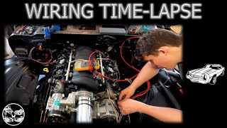 LS Swap 20  Wiring A 1980 Camaro In 10 Minutes TimeLapse [upl. by Ury]