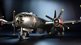 B29 Superfortress  Academy 172  Aircraft Model [upl. by Llertrac]