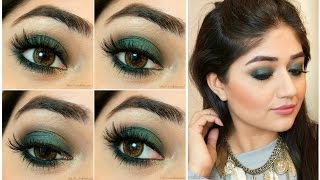 Green Smoky Eye Makeup Tutorial  corallista [upl. by Mou]