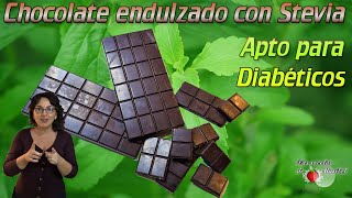 Chocolate sin Azúcar 100 Saludable  Chocolate endulzado con Stevia [upl. by Dammahum]