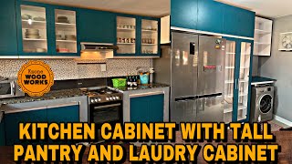 PAANO GUMAWA NG KITCHEN CABINET NA MAY TALL PANTRY AT LAUNDRY CABINET [upl. by Babcock977]