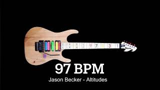 Jason Becker  Altitudes backing track 97 BPM part  arpeggios solo [upl. by Newmann]