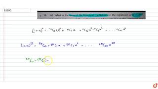 What is the sum of the binomial coefficients in the expansion of 1  x50 [upl. by Ahseeyt636]