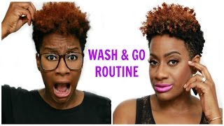 My First Wash and Go  Short Natural 4c Hair  Activating 4c Curls [upl. by Tillman]