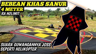 Layangan Bebean Khas Sanur 4 Meter  Suara Guwangannya JOSS [upl. by Cock]