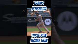 💥Atlanta Braves Travis dArnaud Hits A ThreeRun Home Run In The Sixth Inning mlb homerun braves [upl. by Hegarty461]