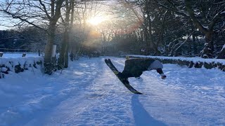 Pentland hills skiing  Edinburgh 2021 [upl. by Eniluqcaj]