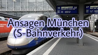 Ansagen S Bahn München [upl. by Mcmaster547]