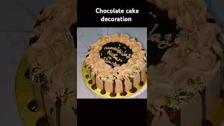 Chocolate cake decoration video ❤️ cakecakedecorating cakerecipe cakedecoration cakeideas [upl. by Iluj723]