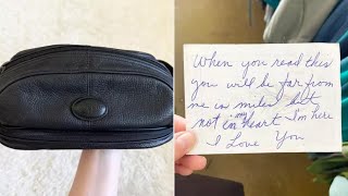 Unexpected Comfort Thrifted Purse Reveals Heartfelt Note  Abrielle Clausings Emotional Journey [upl. by Leuqram]