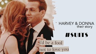 Harvey and Donna  all their story  SUITS [upl. by Anyal]