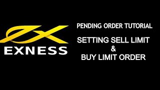 How to Place Limit Order in Exness  Sell Limit amp Buy Limit Order on Exness  Exness Pending Order [upl. by Ikcim]