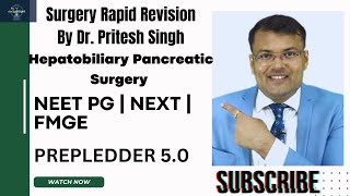 Hepatobiliary Pancreatic Surgery Surgery RR 50 📖📚 by Dr Pritesh Singh youtube neetpgpreperation [upl. by Eetsud492]