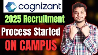 Cognizant Hiring 2025 Announced  Cognizant Recruitment  Registration  Hiring Process  Assessment [upl. by Zelazny776]