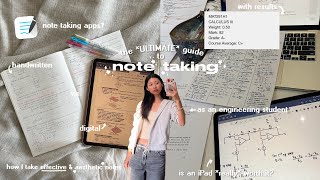 how I take EFFECTIVE amp AESTHETIC notes ✏️🎀 goodnotes tour digital amp handwritten study tips [upl. by Darn140]