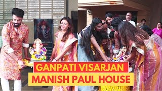 Maniesh Paul Celebrates Ganpati Visarjan With Lots Of Love And Devotion  Maniesh Paul [upl. by Eylloh]